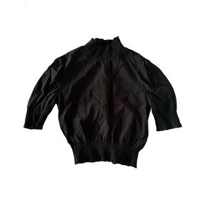 Modern Citizen Joan Puff Sleeve Blouse in Black, Sz M